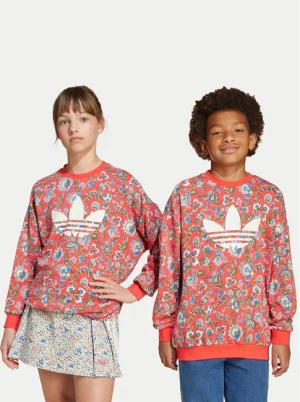 adidas Sweatshirt Liberty London JV7827 Rot Loose Fit