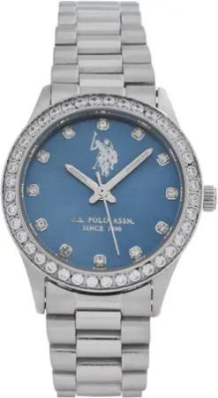 U.S. Polo Assn. Uhr Felicity USP8406LB Silberfarben