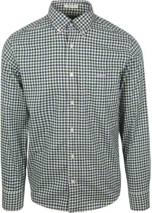 Gant Casual Hemd Twill Blau Grün - Größe XXL