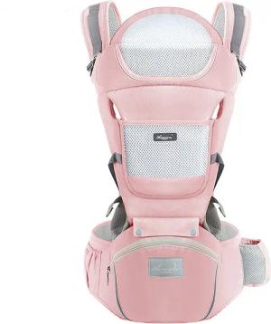 OKWISH Bauchtrage 6-in-1 Babytrage mit Hüftsitz