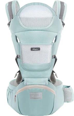 OKWISH Bauchtrage 6-in-1 Babytrage mit Hüftsitz
