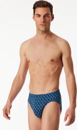 Supermini Slip blau kariert - 95/5 4