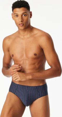 Supermini Slip 3er-Pack Organic Cotton uni/gestreift mehrfarbig - 95/5 10