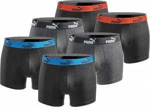 PUMA Boxer Herren Boxershorts 6er-Pack Black Anthracite 100003547-4468-020-6