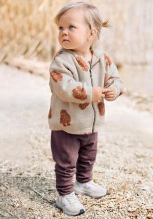 hessnatur Baby Hose aus Bio-Baumwolle mit Bio-Merinowolle - lila - Größe 74/80