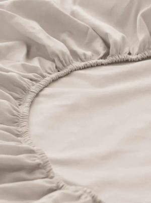 hessnatur Satin Spannbettlaken aus Bio-Baumwolle - gelb - Größe 90-100x200 cm