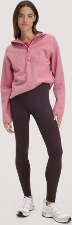 hessnatur Loungewear Leggings Medium Cut ACTIVE LIGHT aus Bio-Baumwolle - braun - Größe L/k