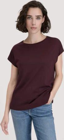 hessnatur Damen T-Shirt Oversize aus TENCEL™ Lyocell mit Bio-Baumwolle - braun - Größe XL