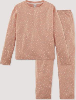 hessnatur Kinder  Pyjama aus Bio-Baumwolle - orange - Größe 110/116