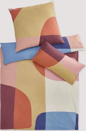 hessnatur Renforcé Bettwäsche-Set LUNA aus Bio-Baumwolle - rosa - Größe 155x220 / 80x80 cm