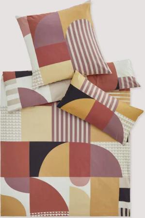 hessnatur Renforcé Bettwäsche-Set RAOUL aus Bio-Baumwolle - braun - Größe 135x200 / 80x80 cm