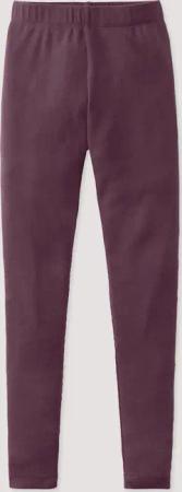 hessnatur Kinder  Rib Leggings aus Bio-Baumwolle - lila - Größe 110/116