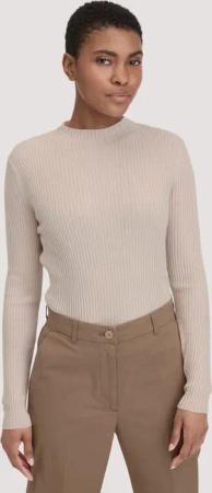 hessnatur Damen Strick Pullover Fitted aus TENCEL™ Lyocell mit Bio-Baumwolle - beige - Größe L