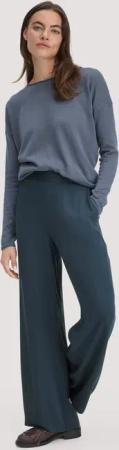 hessnatur Damen Hose Wide Leg Relaxed aus LENZING™ ECOVERO™ Viskose - blau - Größe 44