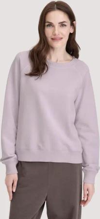 hessnatur Damen Sweatshirt Oversized aus Bio-Baumwolle - lila - Größe L