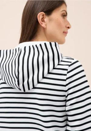 Cecil Damen Gestreiftes Sweatshirt in Blau, Gr: S