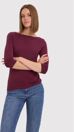 Vero Moda Bluse Panda 10274133 Dunkelrot Regular Fit