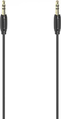 Hama Audio-Kabel,3,5-mm-Klinken-St.-St., Stereo,vergoldet Klinkenkabel 0,5m Audio-Kabel,