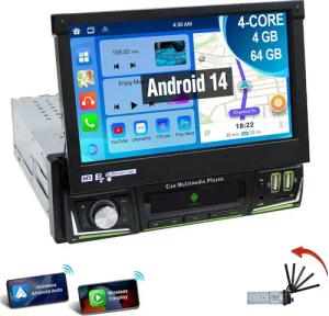 ESSGOO 4+64G 1 DIN 7 Zoll