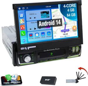 ESSGOO 4+64G 1 DIN 7 Zoll