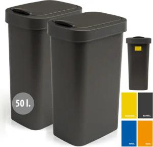 Hausfelder Mülleimer Abfalleimer 50l groß mit