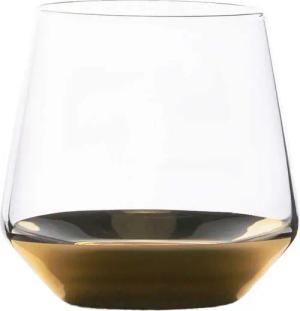 Intirilife Gläser-Set, Glas, Trinkglas mit goldfarbenem