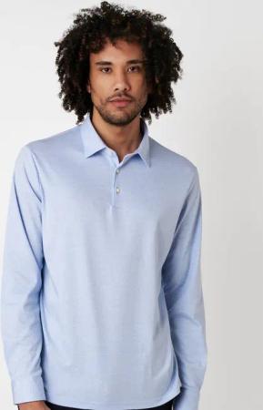 DESOTO Langarm-Poloshirt Essential Polo Kent 1/1