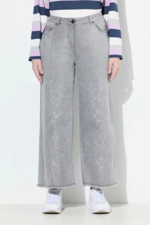 Ulla Popken 5-Pocket-Jeans Jeans Mary Stickerei