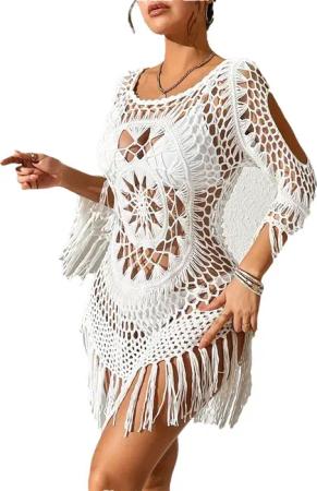 RWEUOQ Strandkleid Damen Bikini Cover Up