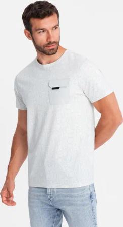 OMBRE Print-Shirt Baumwoll-T-Shirt für Herren mit