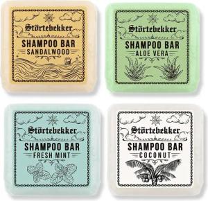 Störtebekker Festes Haarshampoo Probierset, 4 Düfte