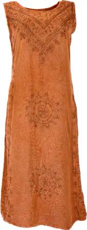 Guru-Shop Midikleid Besticktes Boho Sommerkleid, Midikleid,..