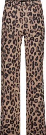 Monari Chinohose Wide-Fit Hose mit Leoprint