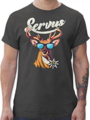 Shirtracer T-Shirt Servus Hirsch Mode für