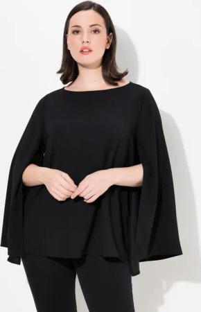 Ulla Popken Tunika Bluse A-Linie U-Boot-Ausschnitt