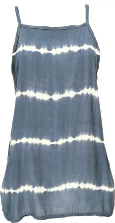 Guru-Shop T-Shirt Rückenfreies Sommertop, Batiktop, Träger