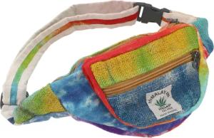 Guru-Shop Gürteltasche Praktische Hanf Gürteltasche, Batik