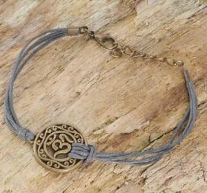 Guru-Shop Armreif Ethno Armband OM -
