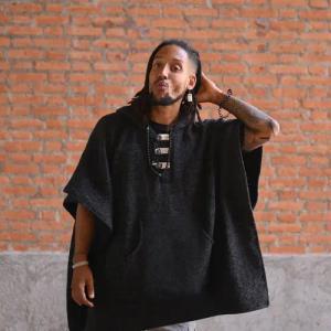virblatt Fleeceponcho Poncho Herren Wolle &