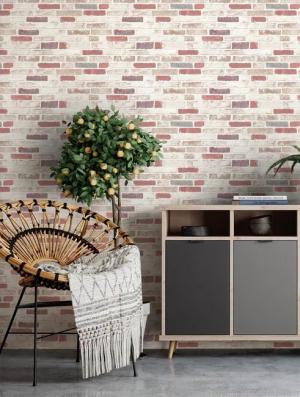 Newroom Vliestapete, Steintapete Beige Steintapete Ziegelstein