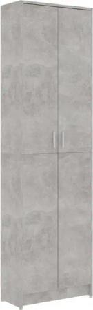 vidaXL Garderobenschrank Garderobe Betongrau 55x25x189 cm