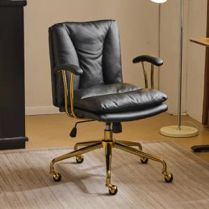 VINGLI Bürostuhl Ergonomisch, Schreibtischstuhl mit Goldenen