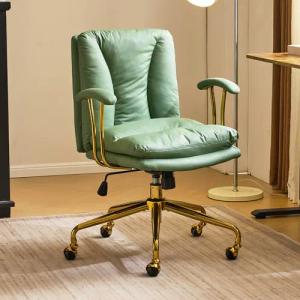 VINGLI Bürostuhl Ergonomisch, Schreibtischstuhl mit Goldenen