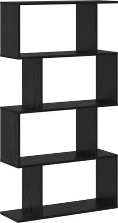 vidaXL Bücherregal Bücherregal Schwarze Eiche 70