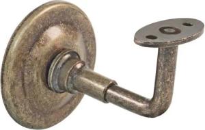 MS Beschläge Handlauf Handlaufstütze Antik Messing