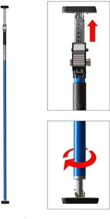 ALLEGRA Stützelement Montagestütze, Teleskopstange AB-175 (blau),