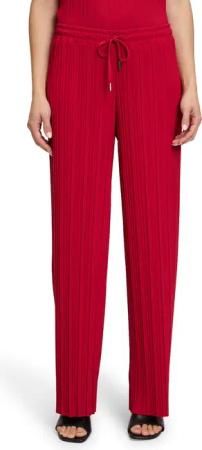 Betty&Co Stretch-Hose "Betty & Co Damen Stretch-Hose mit Plissee", Plissee