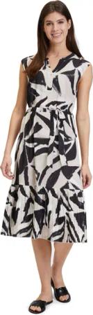 Betty&Co Volantkleid "Betty & Co Damen Sommerkleid Volantkleid mit Print", Plissee