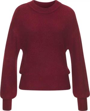 LASCANA Strickpullover Damen dunkelrot-meliert Gr.44/46
