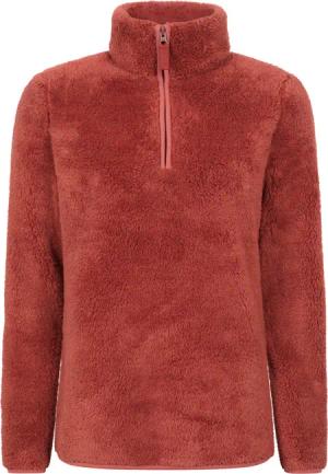 Teddy Damen Fleece-Pullover - Orange